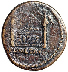 Tiberius Dupondius “Altar of Lugdunum” Lyons Mint Good Fine
