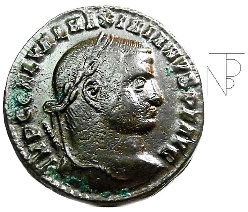 Ancient Imperial Rome (Galerio Maximiano) Follis-HERACLEA