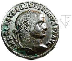Ancient Imperial Rome (Galerio Maximiano) Follis-HERACLEA