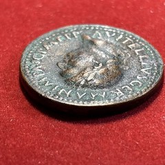 vitellius Ad69 Ae As “Paduan” After Giovani Cavino Rev Pax Augusti Scarce Piece
