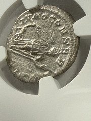 Julia Mamaea (Sev. Alexander Empress) Silver Denarius NGC Ch XF Roman AD 222-235