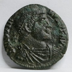 ROME Imperial Caesar JOVIAN Bronze AE3 Nummus VOT Pannonia Jovianus Scarce #F11
