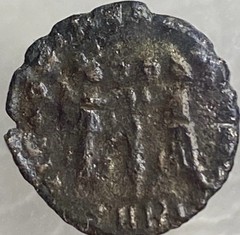 Genuine Ancient Roman Coin 342-348 AD Constantius II 2 Victories Victoriae