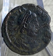 Ancient Roman Coin 378-383 AD Emperor Gratian 1600 Years Old Wreath Reverse