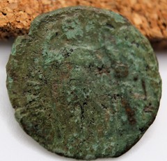 Roman Imperial | Honorius | AE3 | 395-401 | VIRTVS EXERCITI | Victory | Patina