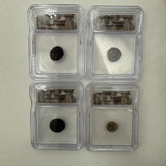 ICG GENUINE ROMAN EMPIRE BRONZE COINS 27BC-476AD SLABBED – LOT OF 4