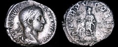 226AD Roman Imperial Severus Alexander AR Denarius Coin – Rome Mint