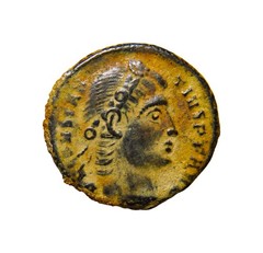 NONE ONLINE FOR GLORIA SMNB Constantius II Æ (14mm, 1.24 g). Nicomedia, AD 337