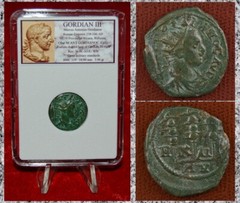 Roman Empire Coin GORDIAN III Military Standards On Reverse Nicaea Bithynia Mint