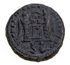 317-337 AD Roman AE Follis Coin XF Constantine II, 18.2mm 3.84g, Ric 76