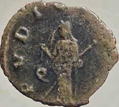 Female Roman Empress Cornelia Salonina Coin 253AD-268AD Roman Empire Pudicita