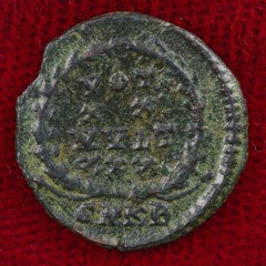 Ancient Roman Empire Coin CONSTANTIUS II Wreath Cyzicus Mint