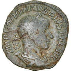 [#970041] Coin, Gordian III, Sestertius, 243-244, Rome, EF, Bronze, RIC:331, a