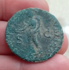 Vespasian * Ae As * FIDES PVBLICA * Lugdunum AD 69-79 * Good Condition