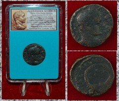 Ancient Roman Empire Coin ALEXANDER SEVERUS Rare Caesaria Maritima, Judaea Mint!