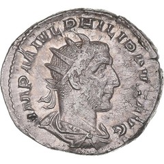 [#1170508] Coin, Philip I, Antoninianus, 244-249, Rome, AU, Billon, Cohen:9
