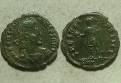 Emperor Constantius II globe spear SPES REIPVBLICE Rare Ancient Roman coin 347AD