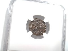 Constantine II Roman Empire BI Nummus AE3/4 NGC XF Ancient Epfig Hoard Pedigree