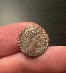Ancient Roman Constantinian Dynasty Emperor Coin (4th Cent. CE)
