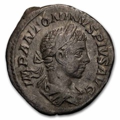 Roman Empire AR Denarius Emp Elagabalus 220-221 XF (RIC IV 28)