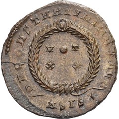 [#137335] Constantine I, Reduced follis, 320-321, Siscia, Bronze, AU, RIC:159