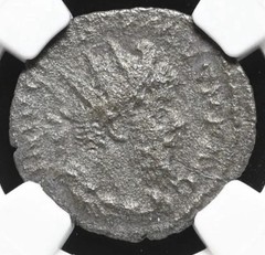 Postumus 260-269 AD, Roman Empire Romano-Gallic Silver Double Denarius Coin, NGC