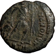 300AD Ancient CONSTANTINE GREAT War Coin Roman Empire AE4 ~15mm Prisoner