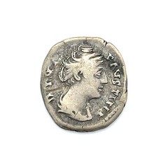 Roman Empire 136-141 AD Diva Faustina Senior Silver AR Denarius Fine