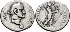 Galba, 68-69. Denarius (Silver, 18 mm, 3.34 g, 6 h), uncertain mint (Tarraco?)