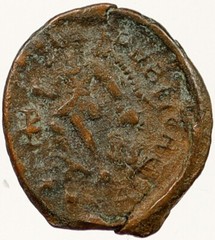 THEODOSIUS I the Great Genuine Ancient Roman Coin VICTORY ANGEL Chi-Rho i121450