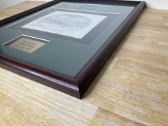 Constantine the Great Ancient Bronze Coin Framed w/ COA – 19.5” x 15.5”