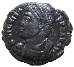 JOVIAN. 363-364 AD. AE 3. HERAKLEA MINT. WREATH REVERSE.
