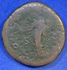 Sabina AE As Concordia Roman Empire 136-138 AD Scarce Posthumous Bronze Coin