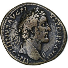 [#1272174] Antoninus Pius, Sestertius, 154-155, Rome, Bronze, VF, RIC:928