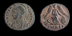 Ancient Roman coin CONSTANTINOPOLIS Commemorative Series Æ 18 mm. 2.2 gr Cyzicus