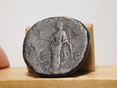 Faustina I, died 141 AD, bronze sestertius, Roman Imperial, Antoninus Pius’ wife