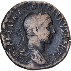 [#981345] Severus Alexander, Sestertius, 3rd century AD, Rome, Re-engraved, Bro,