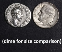 Marcus Aurelius Denarius 161AD Ancient Roman Empire Silver Coin Providentia Rome
