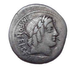 Mn. Fonteius C.f. 85 BC. AR Denarius 3.70g/ 21mm 32R