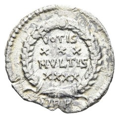 Roman Empire – Constantius II (r. 337-361 AD) AR Siliqua, Sirmium – Golden Tone