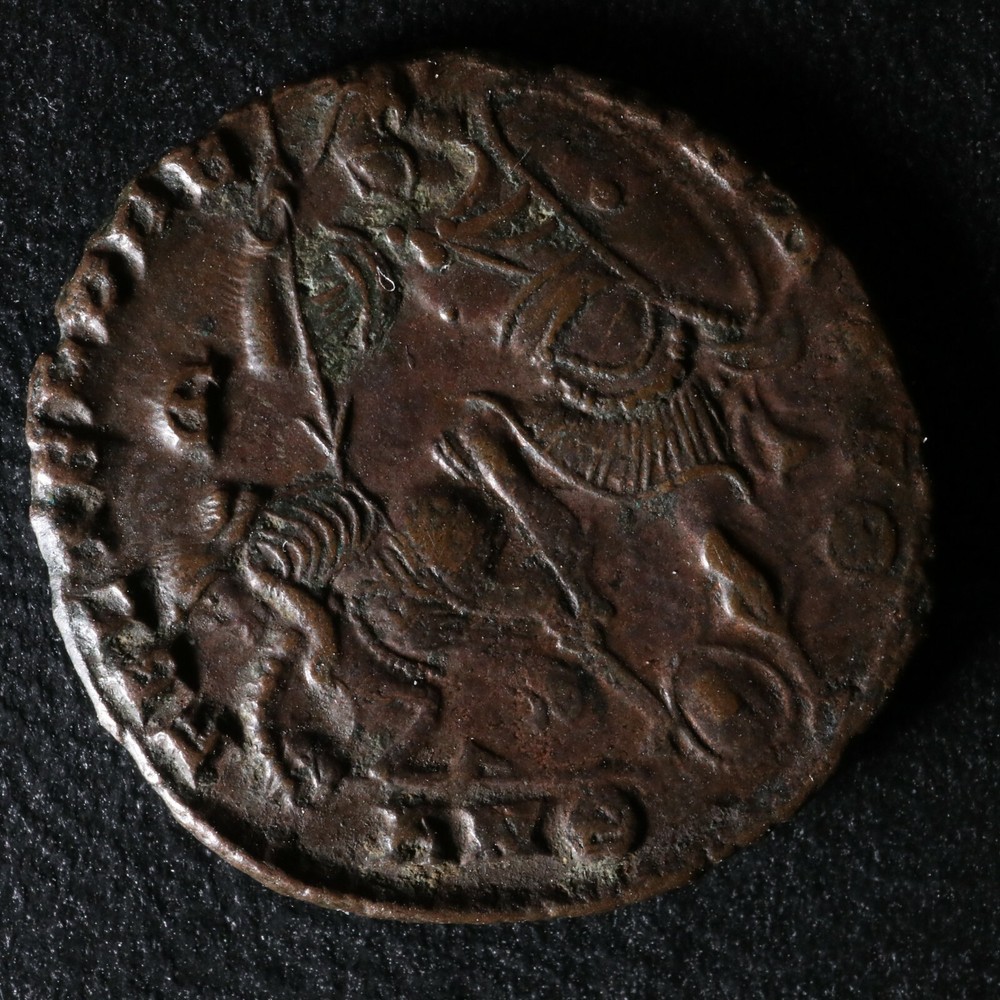 Constantius II Centenionalis 350-355 Soldier Horseman Antioch RIC 135