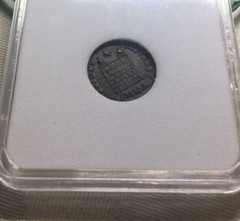 317-326 AD Crispus Roman AE Follis Reverse Campgate Cyzicus