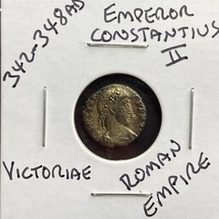 Genuine Ancient Roman Coin 342-348 AD Constantius II 2 Victories Victoriae