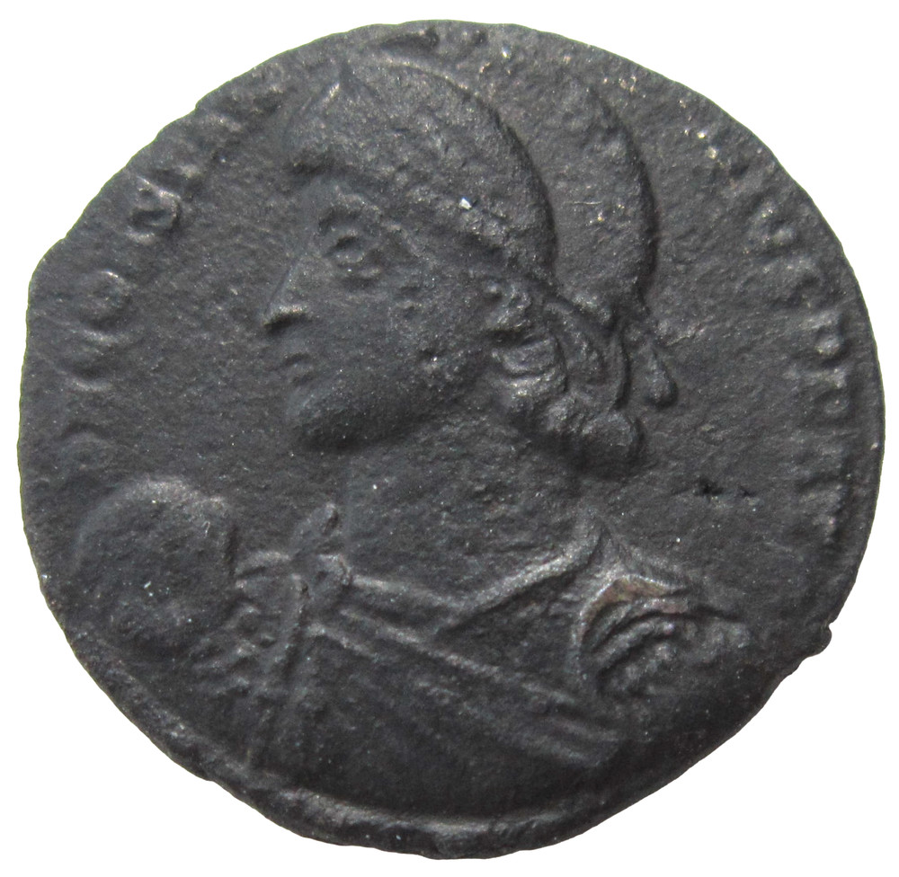 AE CENTENIONALIS. CONSTANTIUS II. 337-361 AD. NICOMEDIA. TWO CAPTIVES REVERSE