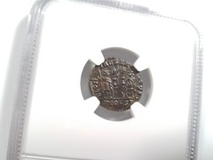 Constantine II Roman Empire BI Nummus AE3/4 NGC XF Ancient Epfig Hoard Pedigree