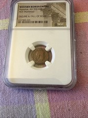 Western Roman Empire: Honorius(393-423AD) AE3 Nummus NGC