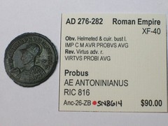 AD 276-282 Roman Empire Probus AE ANTONINIANUS RIC 816 XF SN8614