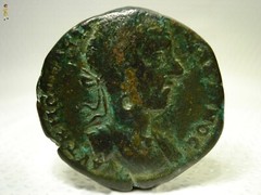 Roman Bronze Coin AE26 Moesia INFERIOR, MACRINUS. AD 217-218, 11.4g.