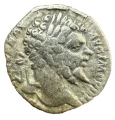 Septimius Severus Denarius. Rev/Sol. Roman Empire Coin Silver 193 – 211. 3.18g