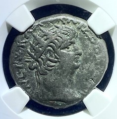 AD 54-68 TWELVE CAESARS (Nero/Poppaea) Bi Tetradrachm (Alexandria, Egypt) NGC VF
